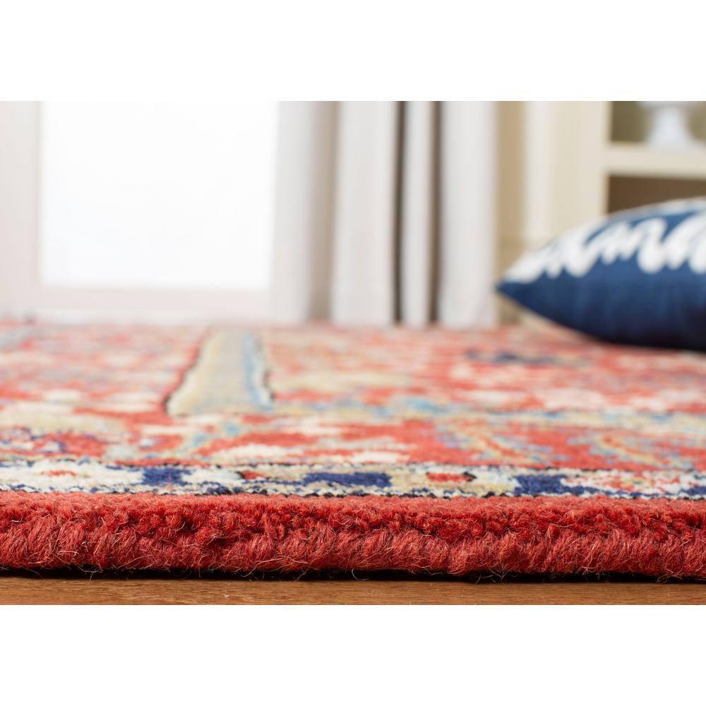 Antiquity AT64 Hand Tufted Area Rug - Red/Multi - 5'x8' - Safavieh.