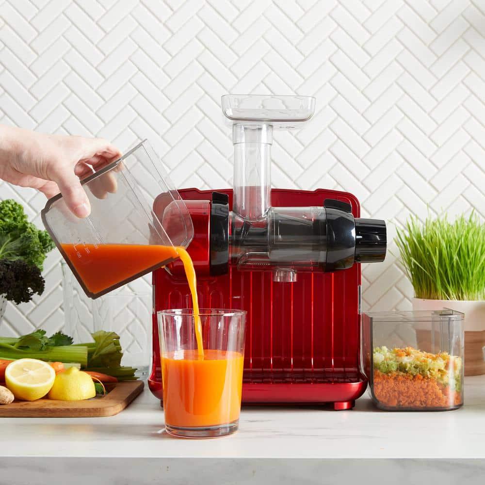 Red Cold Press 365 Masticating Slow Juicer with On-Board Storage