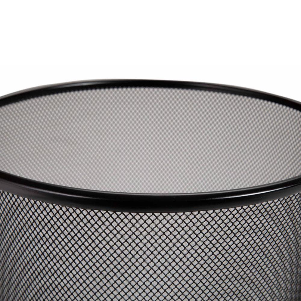 Seville Classics Mesh Trash Can, Waste Paper Basket, Round (Set of 2)