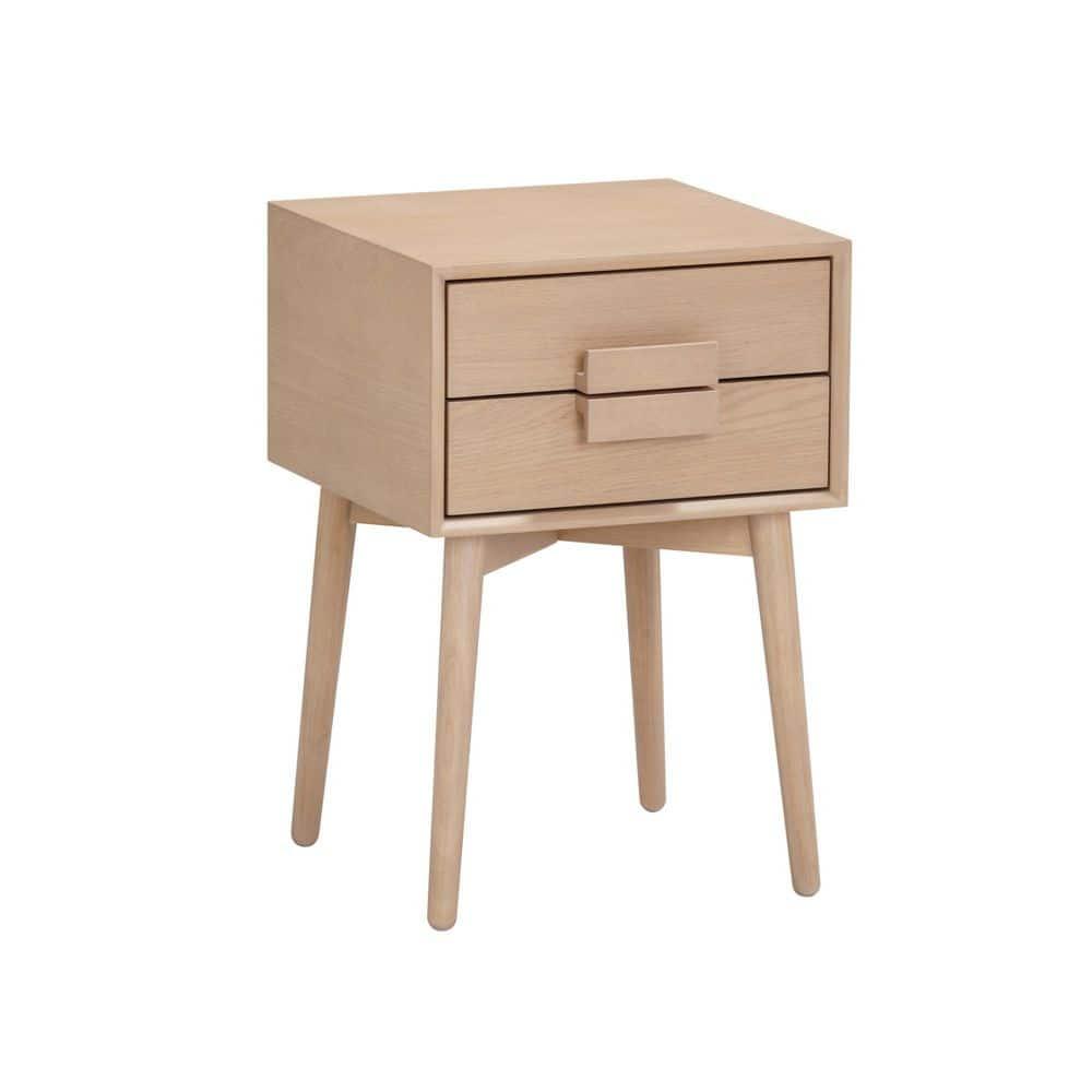 Harper 2-Drawer Wood Nightstand with Storage