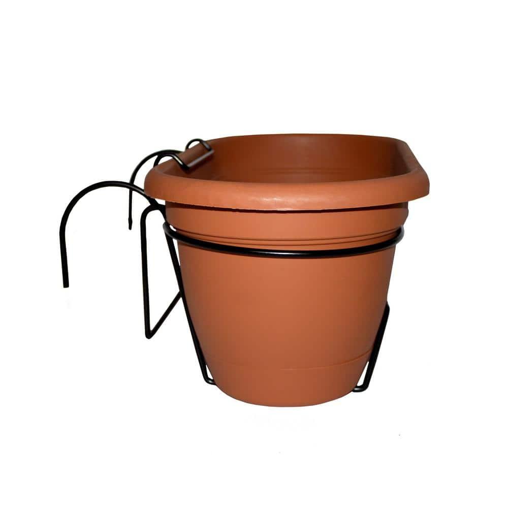 Bloem 7.5 in. H X 9.13 in. W X 18 in. D Resin Lucca Window Box Terracotta