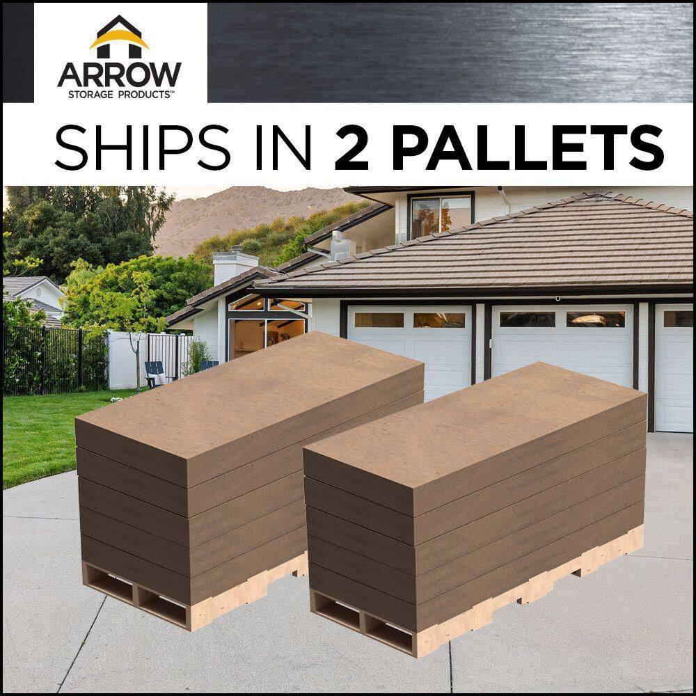 Arrow Arrow Steel Carport with 1 Side Wall Kit, 10x29x09