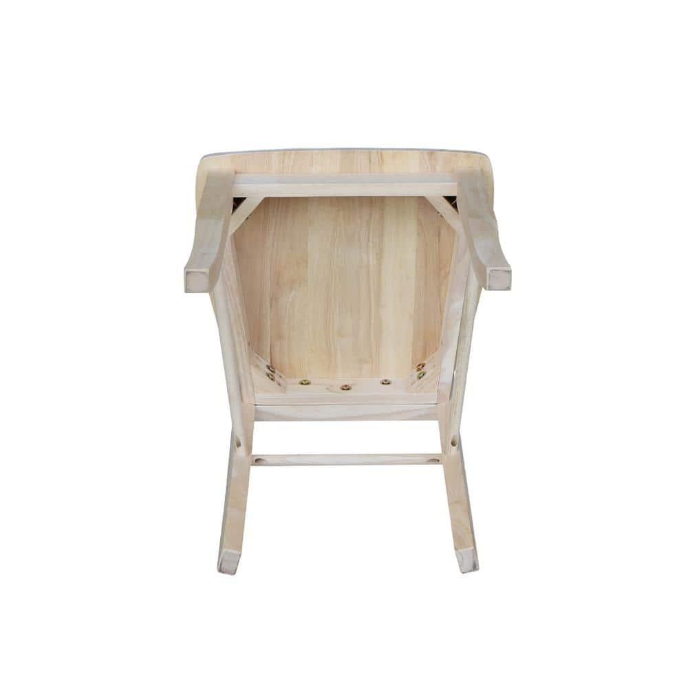 Set of 2 Madrid Ladderback Chairs Unfinished - International Concepts
