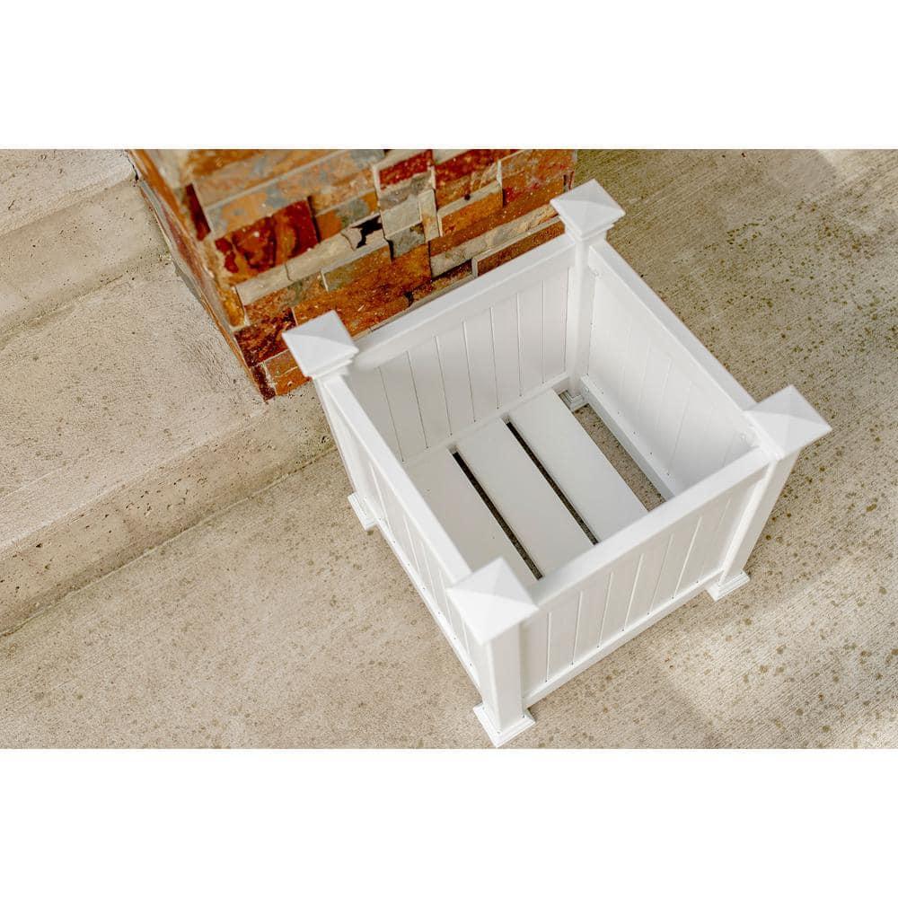 Vita White Vinyl Planter Box & Reviews | Wayfair