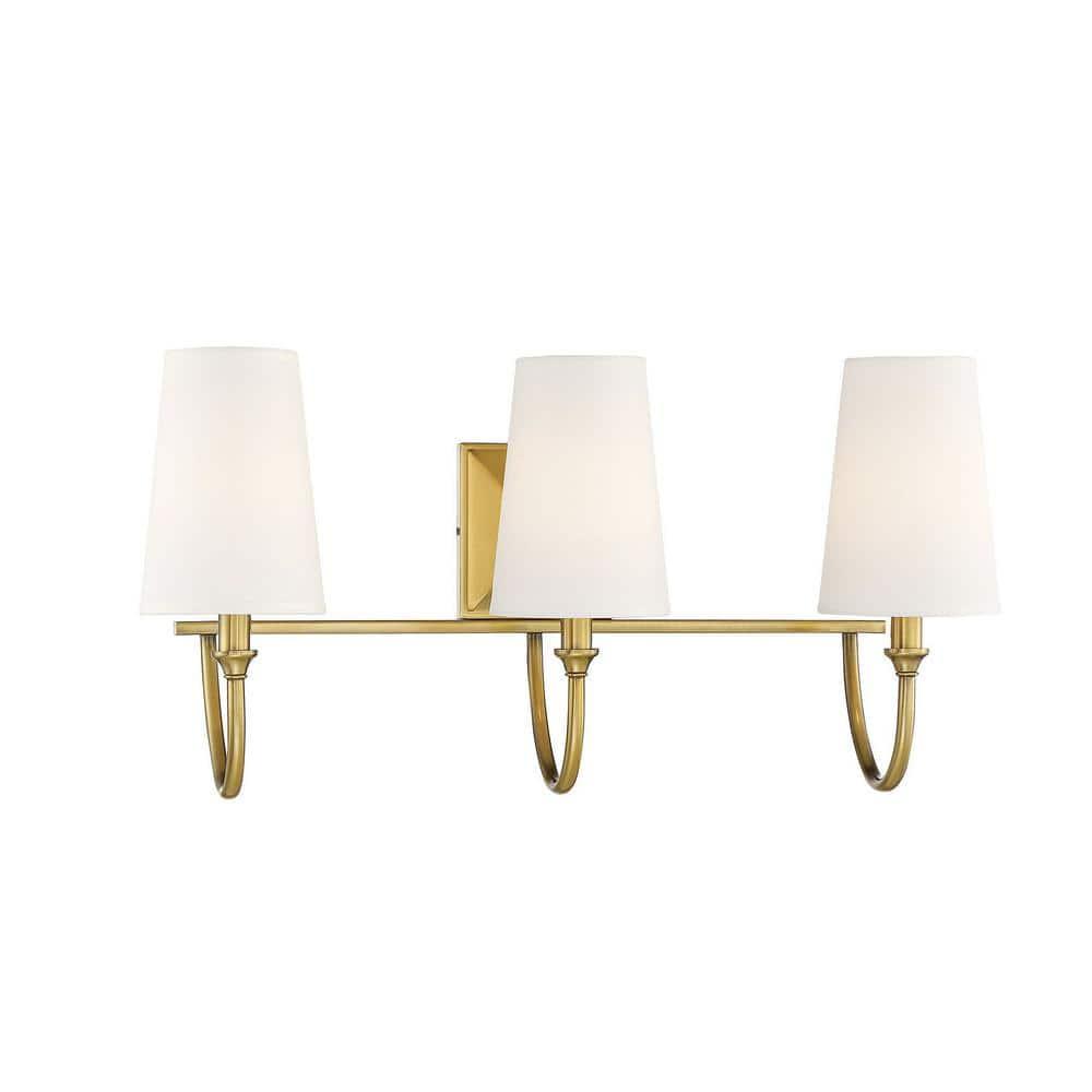 Savoy House Cameron 2 - Light Vanity in  Warm Brass