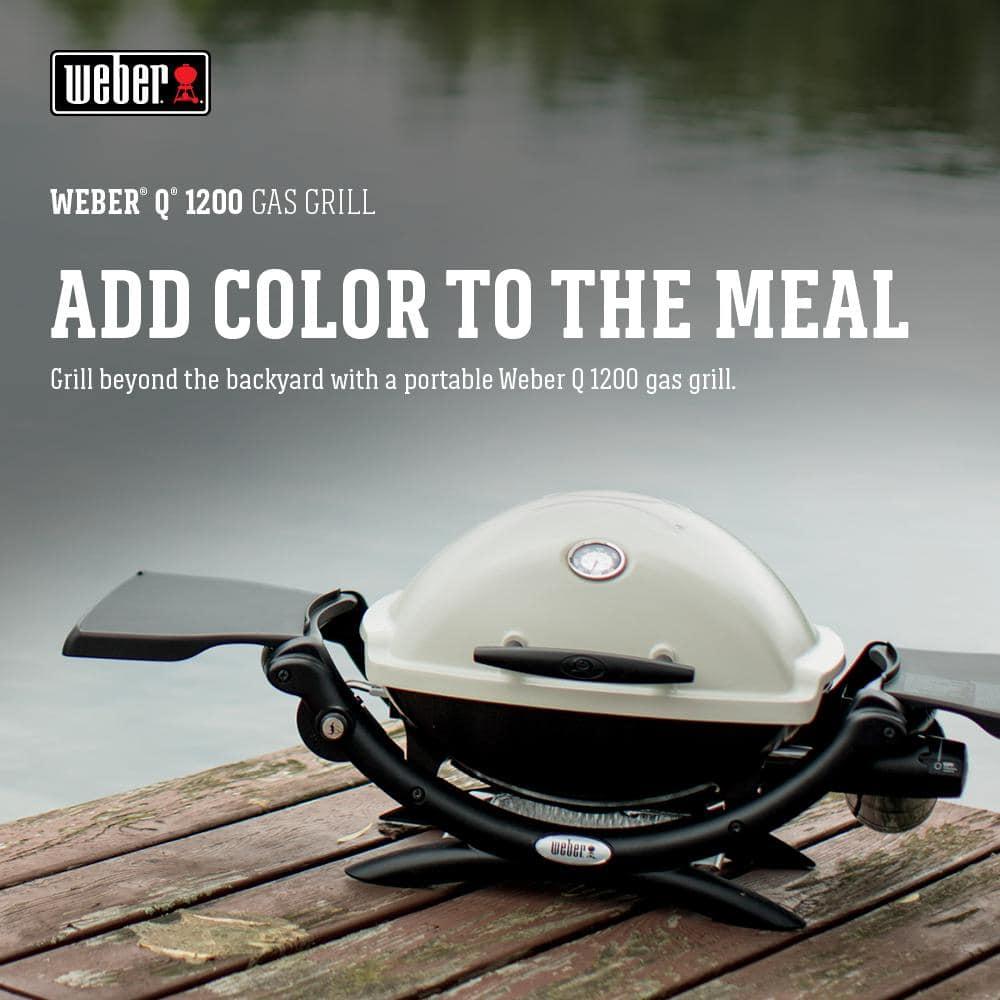 Weber Q1200 Gas Grill, Titanium