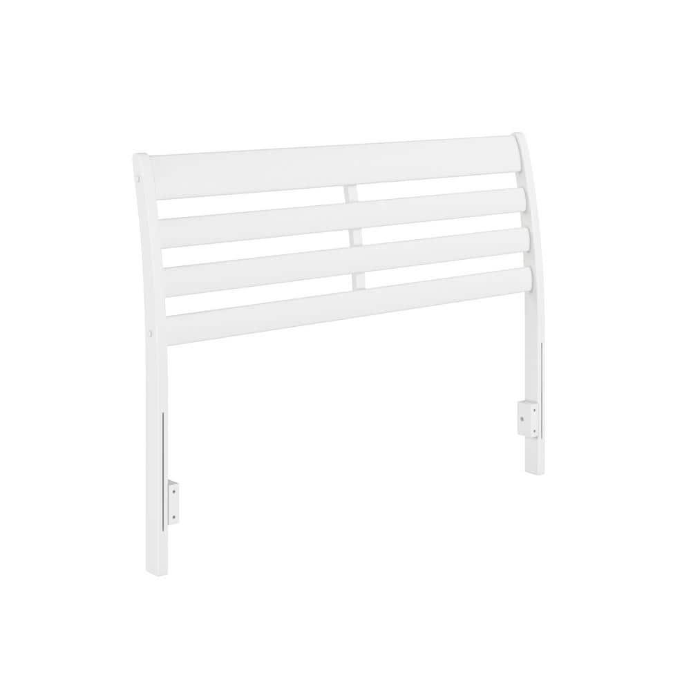 AFI Furnishings Savannah Full Solid Wood Headboard with Attachable Charger in White
