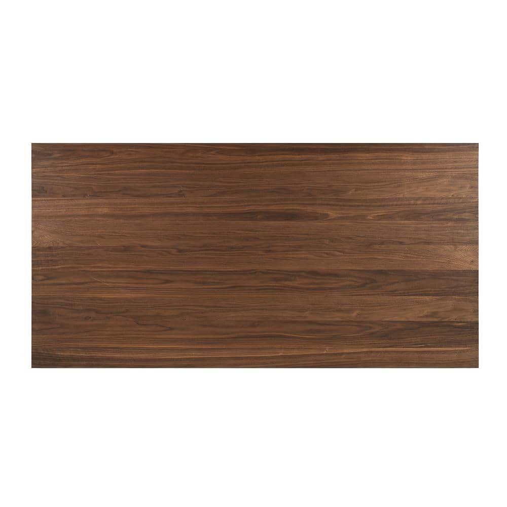 Noble House Lydia Mid-Century Modern 7 Piece Dining Set, Light Beige and Walnut