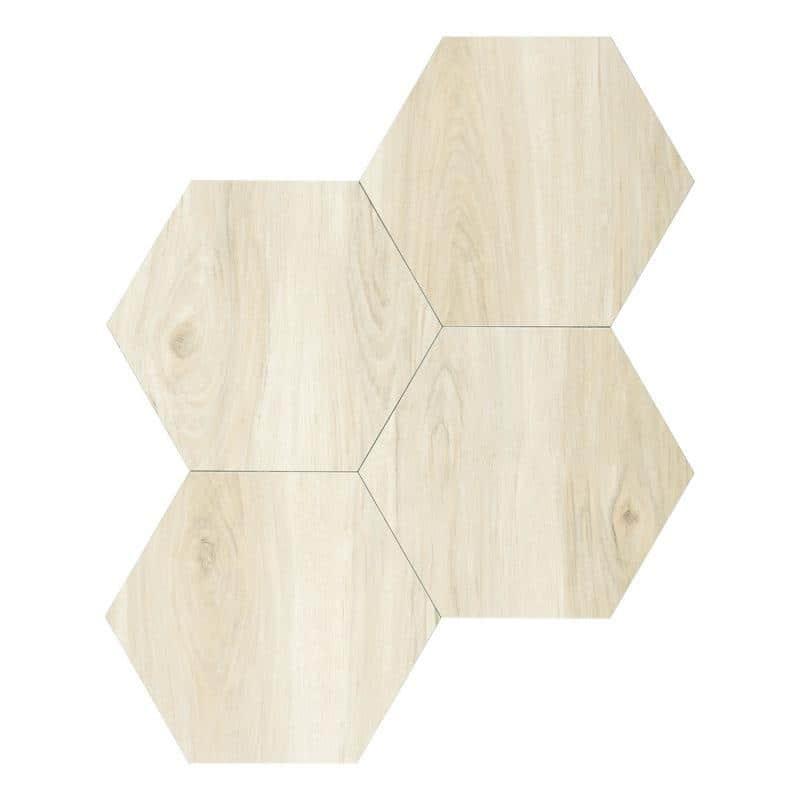 BaseCore Hex Pistachio 12 MIL x 5.75 in. W Waterproof Peel and Stick Vinyl Plank Flooring (21.5sqft/case)