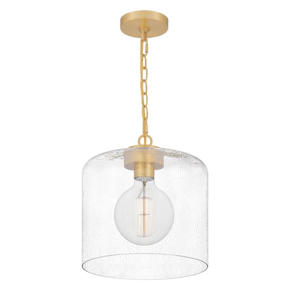 Quoizel Lighting Abner 1 - Light Pendant in  Aged Brass