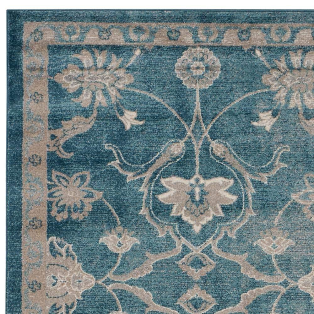 Sofia SOF386 Power Loomed Area Rug - Blue/Beige - 8'x11' - Safavieh.