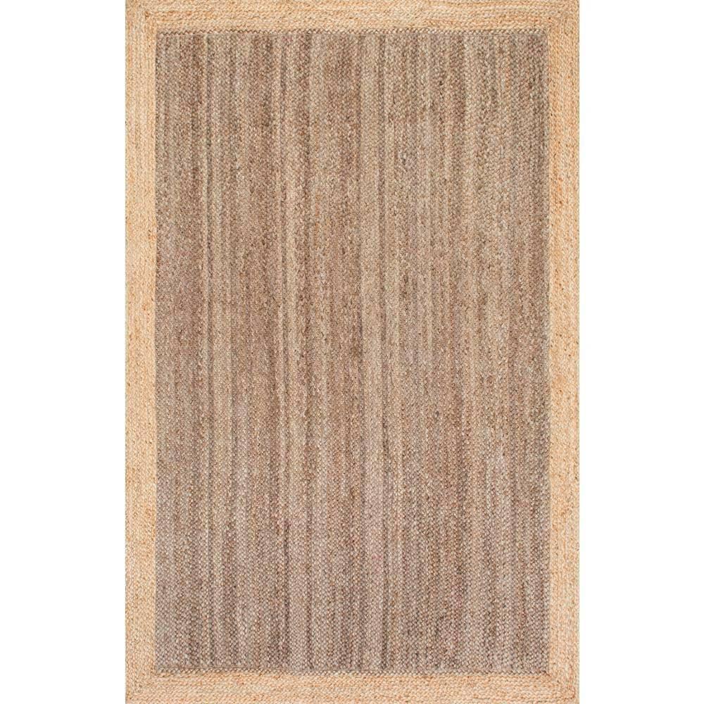 Natural Jute Rugs with Inner Grey Color , Home Décor Rugs Size 2 x 3 Feet ( 60 cm x 90 cm )