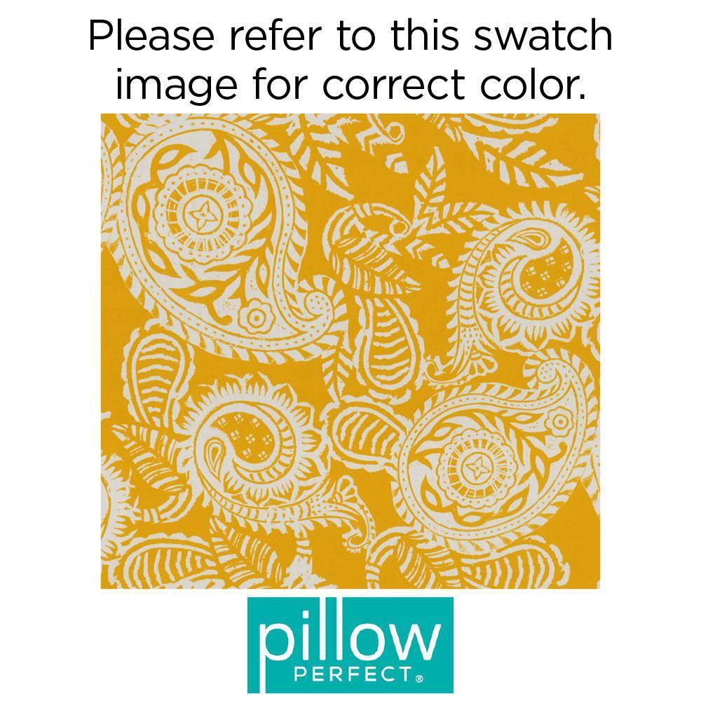 Pillow Perfect Addie Paisley Indoor/Outdoor Reversible Throw Pillow (Set of 2)