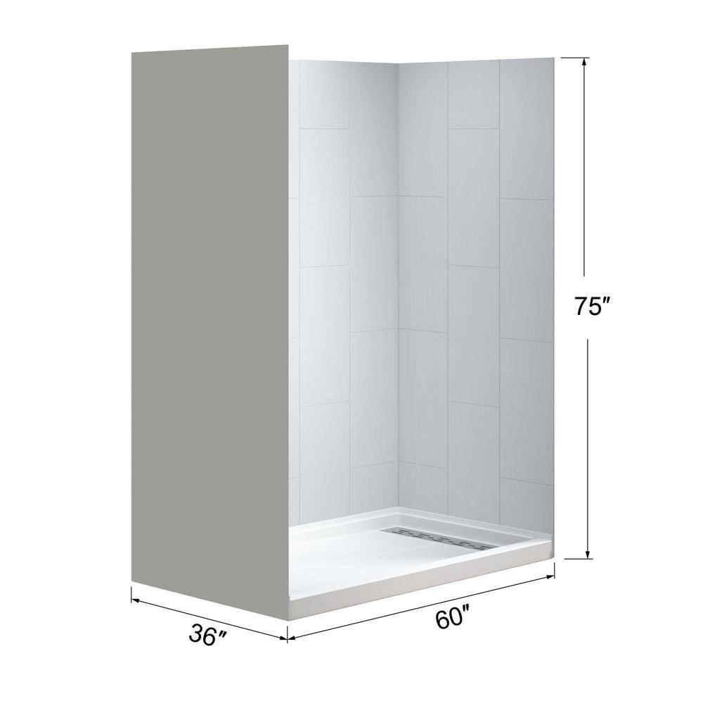 60'' W 75'' H Framed Rectangle Shower Stall