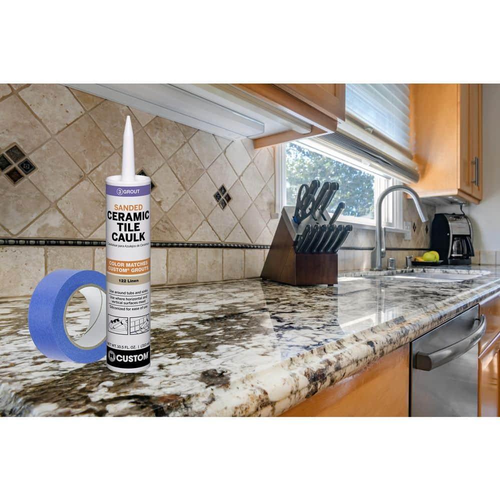 Custom Building Products Polyblend Natural Gray Siliconized Acrylic Caulk 10.5 oz.