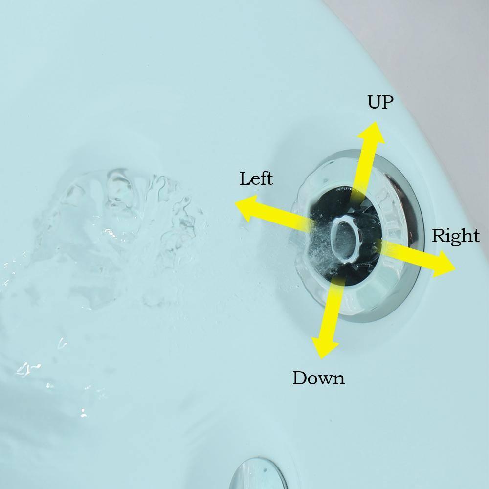 Empava EMP-67AIS02 67'' x 29.5'' Freestanding Whirlpool Plastic / Acrylic Bathtub with Faucet