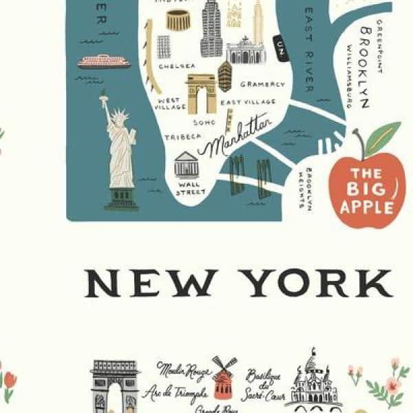 Rifle Paper Co. City Maps 27' L x 27" W Wallpaper Roll