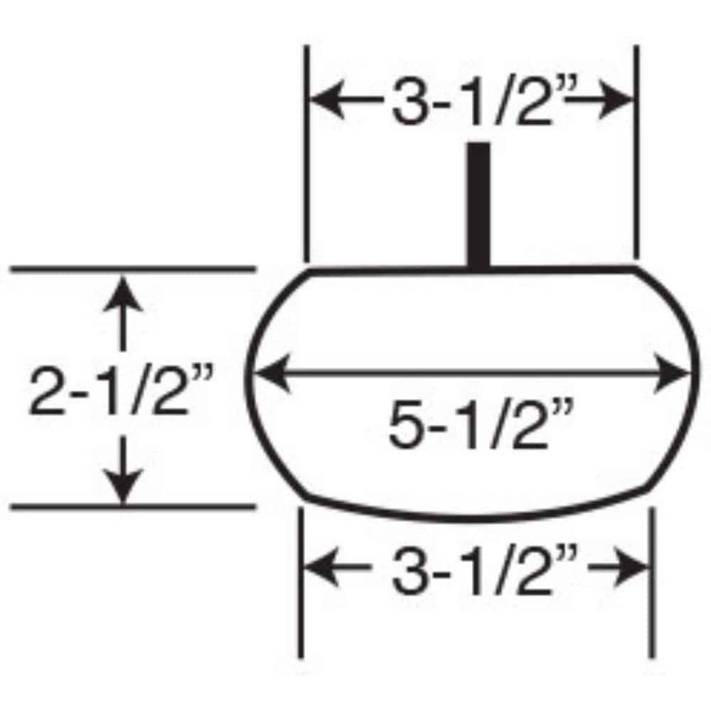 2-1/2in H x 4-1/2in Dia Unfinished Solid Hardwood Bun Foot Leg