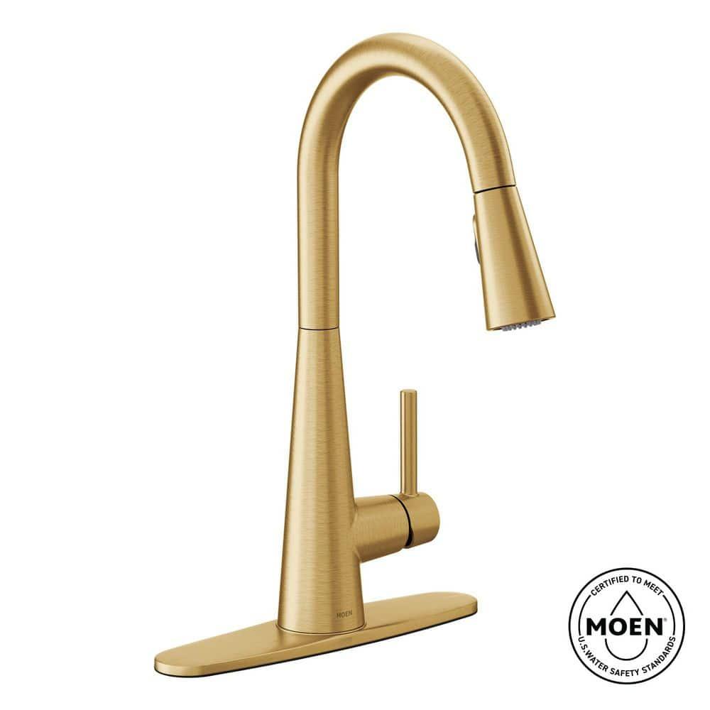 Moen Sleek Pull Down Single Handle Kitchen Faucet with Power Boost Technology and Duralock