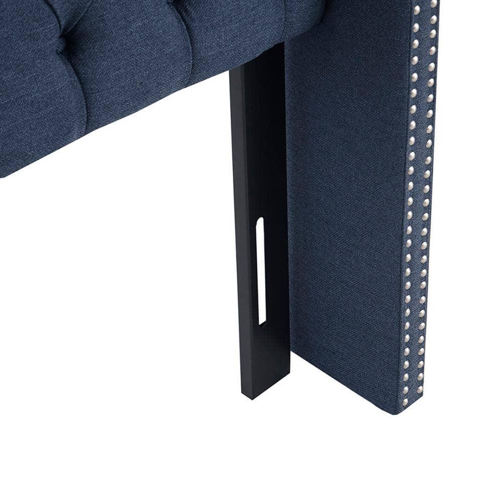 Madison Park Transitional Amelia Amelia Queen Headboard with Navy MP116-1142