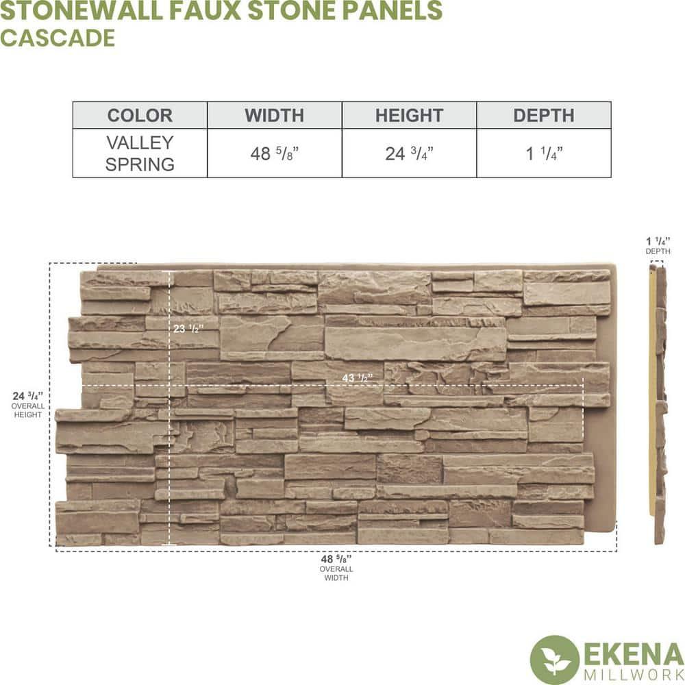 EverStone Cascade Faux Stone Panel