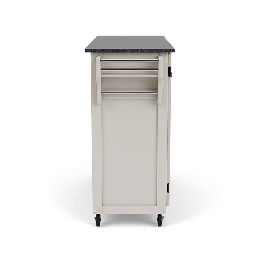 Homestyles Create-a-Cart Wood Rolling Kitchen Cart in Off White