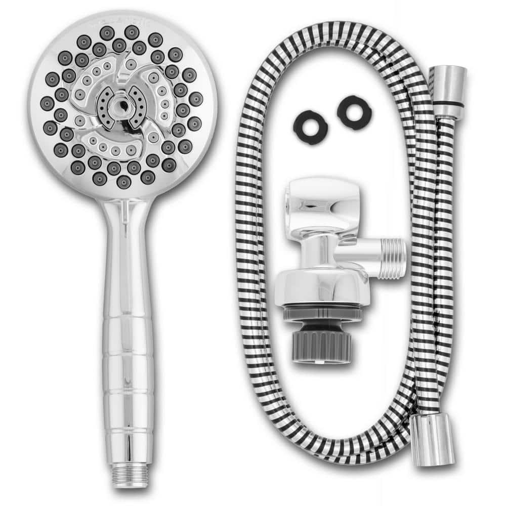 Waterpik Chrome 7 Mode PowerPulse Handheld Shower Head