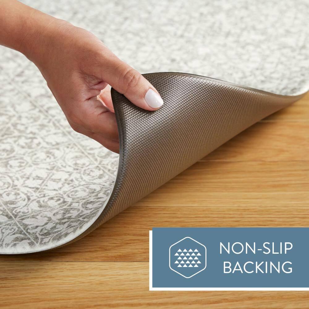 Town & Country Living TOWN & COUNTRY BASICS Comfort Plus Non-Slip Backing Vintage Medallion Tile Anti Fatigue Comfort Mat