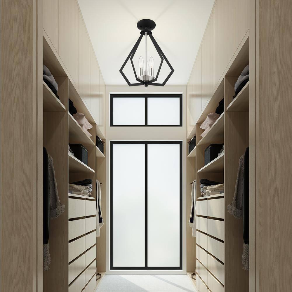Livex Lighting Prism 3 - Light Chandelier in  Black