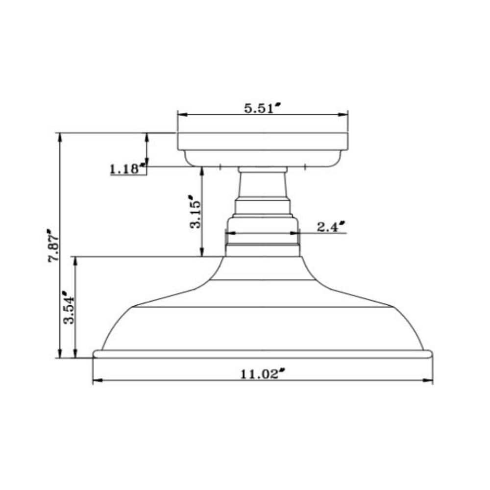 Design House Kimball Indoor Ceiling Light in Coffee Bronze