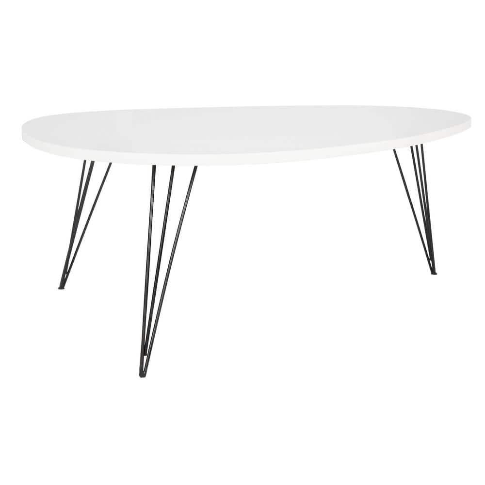 Wynton Coffee Table - White/Black - Safavieh