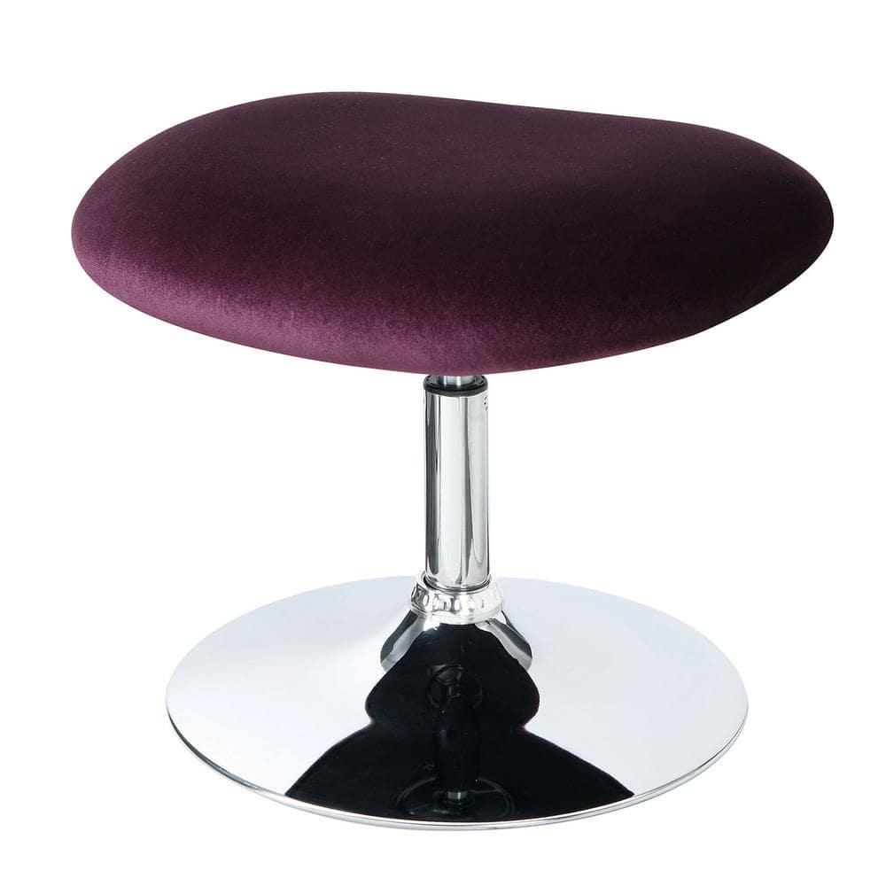 28'' Black Velvet Metal Circle Side Accent Chair