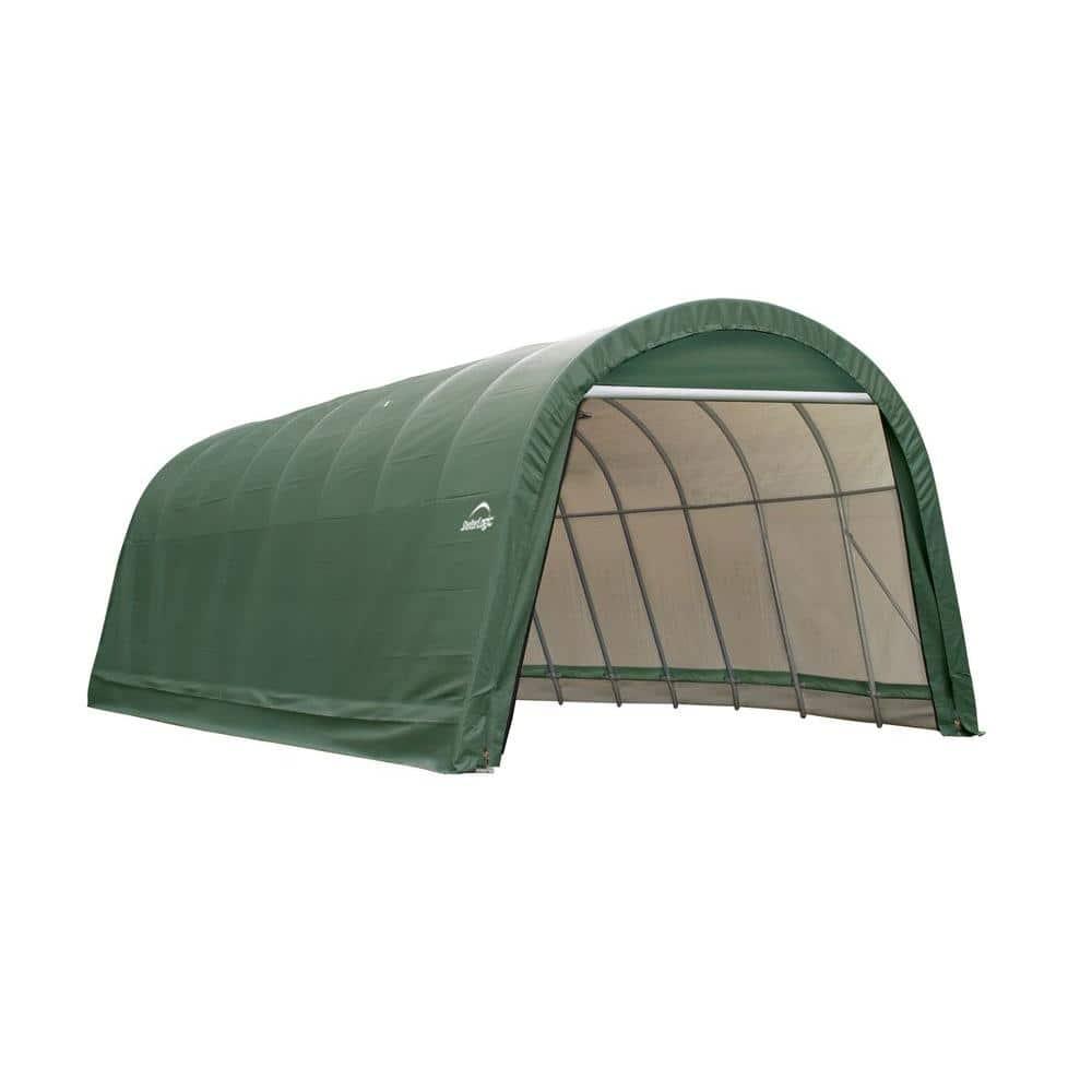 ShelterLogic Round Style Shelter, Green Cover