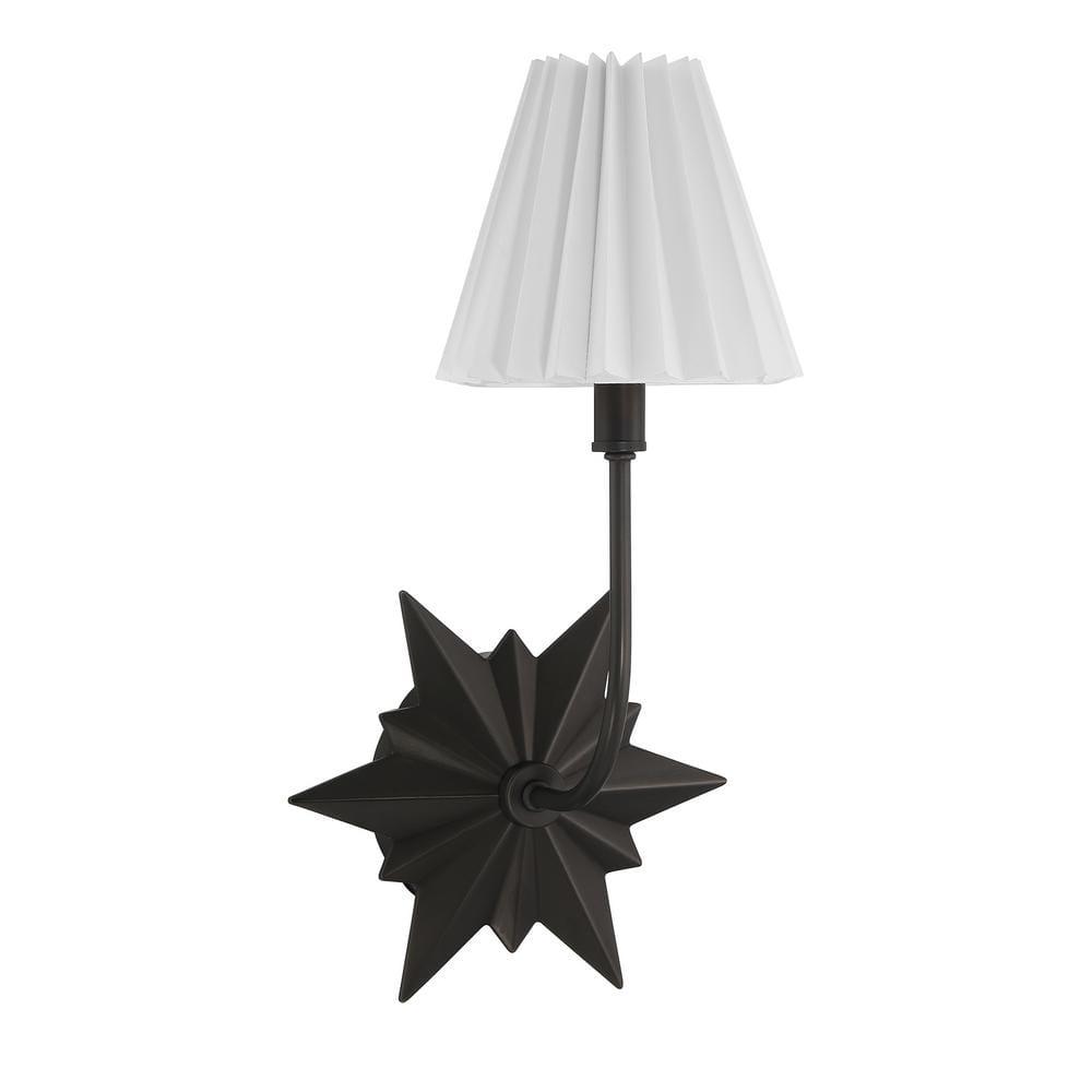 Ivy Bronx Ligetti Metal Armed Sconce in Black