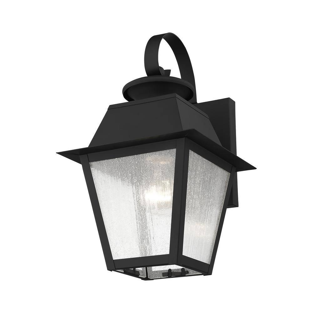 Livex Lighting Mansfield 1 - Light Wall Light in  Black