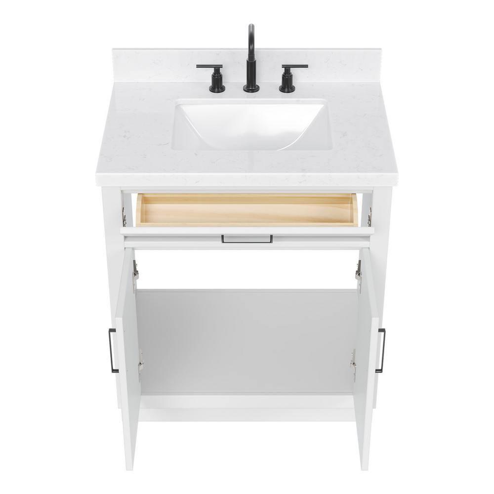 Ariel T030scqrvo Hepburn 30" Free Standing Single Basin Vanity Set - White