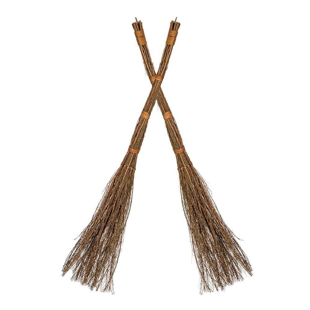 36 in. Classic Cinnamon Scented Broom (2-Pack)