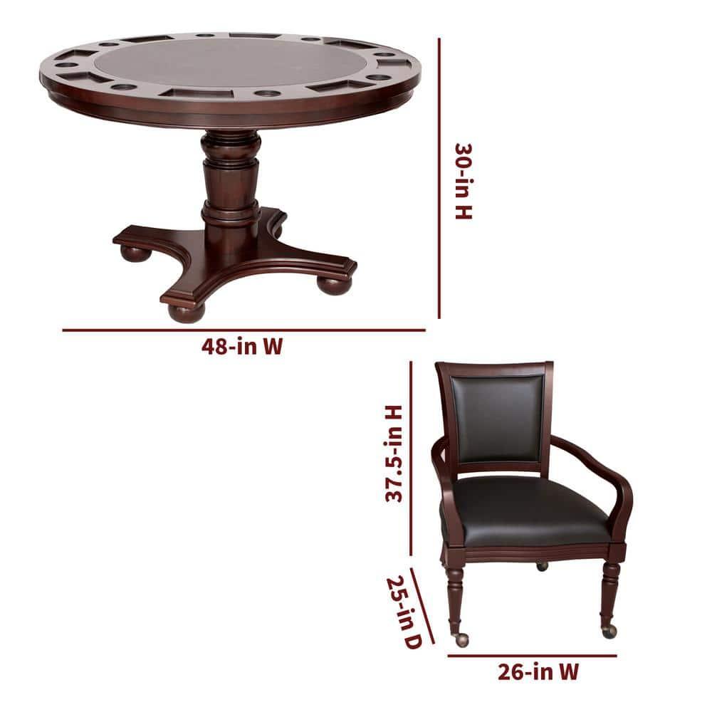 Hathaway Games Bridgeport 2-in-1 Poker Table Set