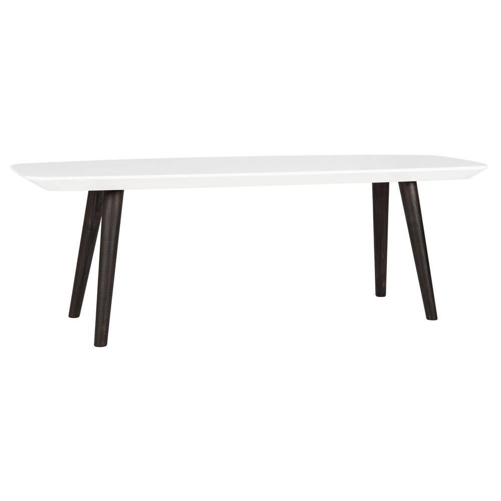 Josiah Coffee Table - White/Dark Brown - Safavieh