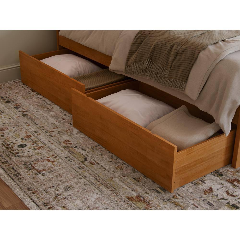 Solid Wood Platform Storage Bed