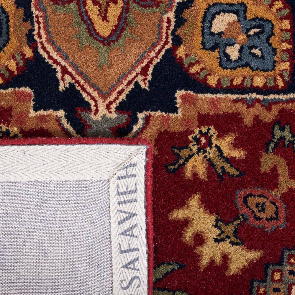 SAFAVIEH Heritage York Oriental Wool Area Rug, Red, 10' x 10' Square