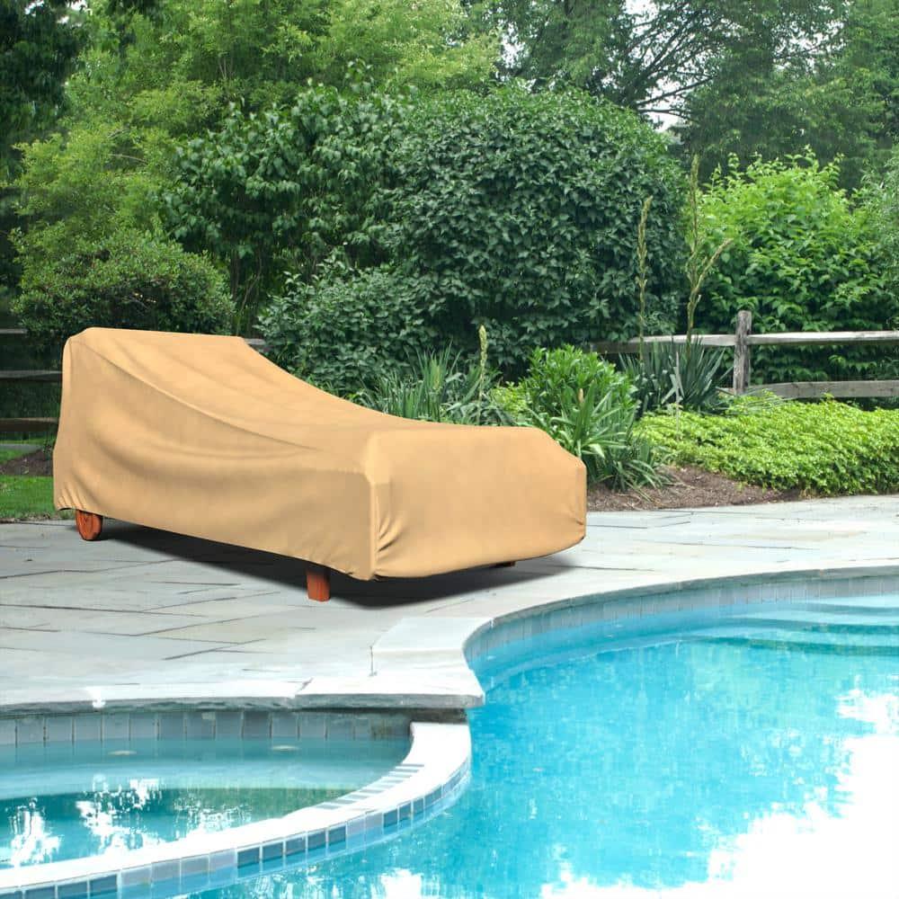 Budge Medium Nutmeg Patio Outdoor Chaise Cover, All-Seasons