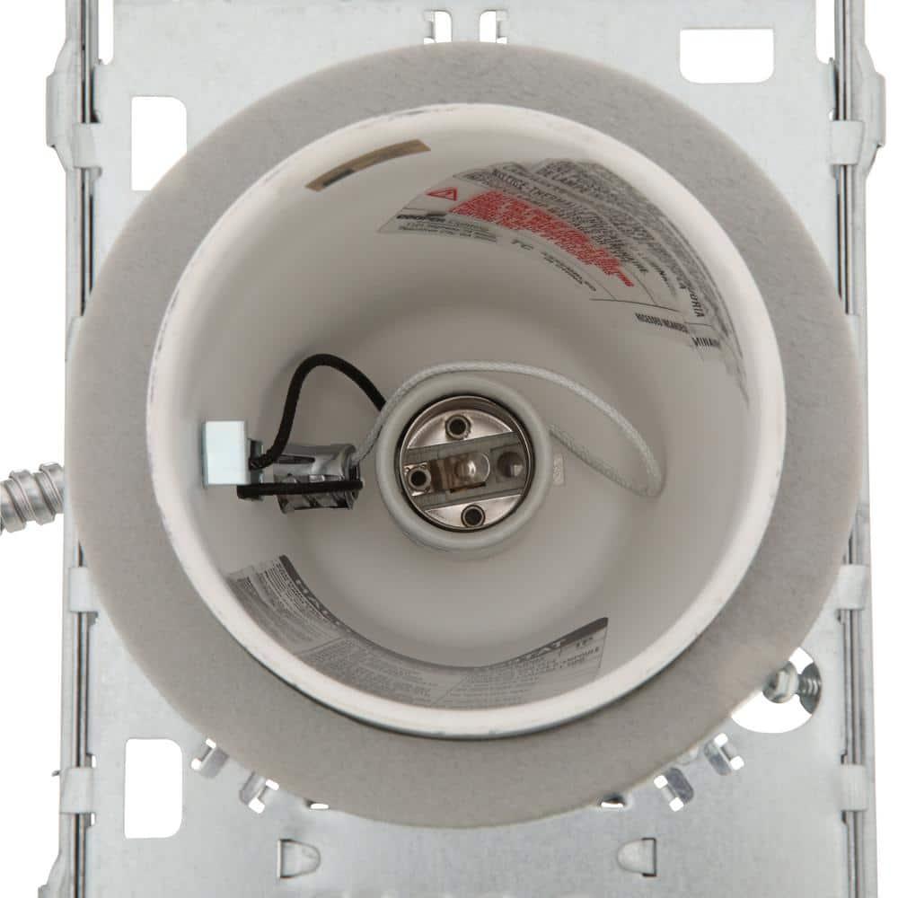 Halo White 4.375 in. W Aluminum Incandescent Recessed Lighting Housing