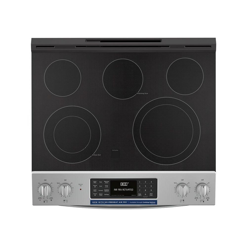 GE Appliances 30 in 66 cu ft Slide In Double Oven Electric Ranges in Stainless Steel