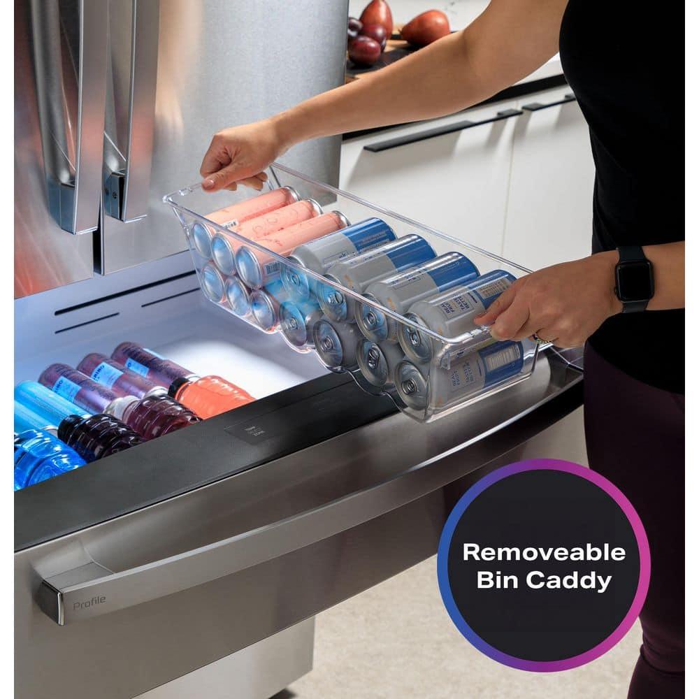 GE Profile™ Series Energy Star Smart 29 Cu. Ft. Fingerprint Resistant 4-Door French-Door Refrigerator