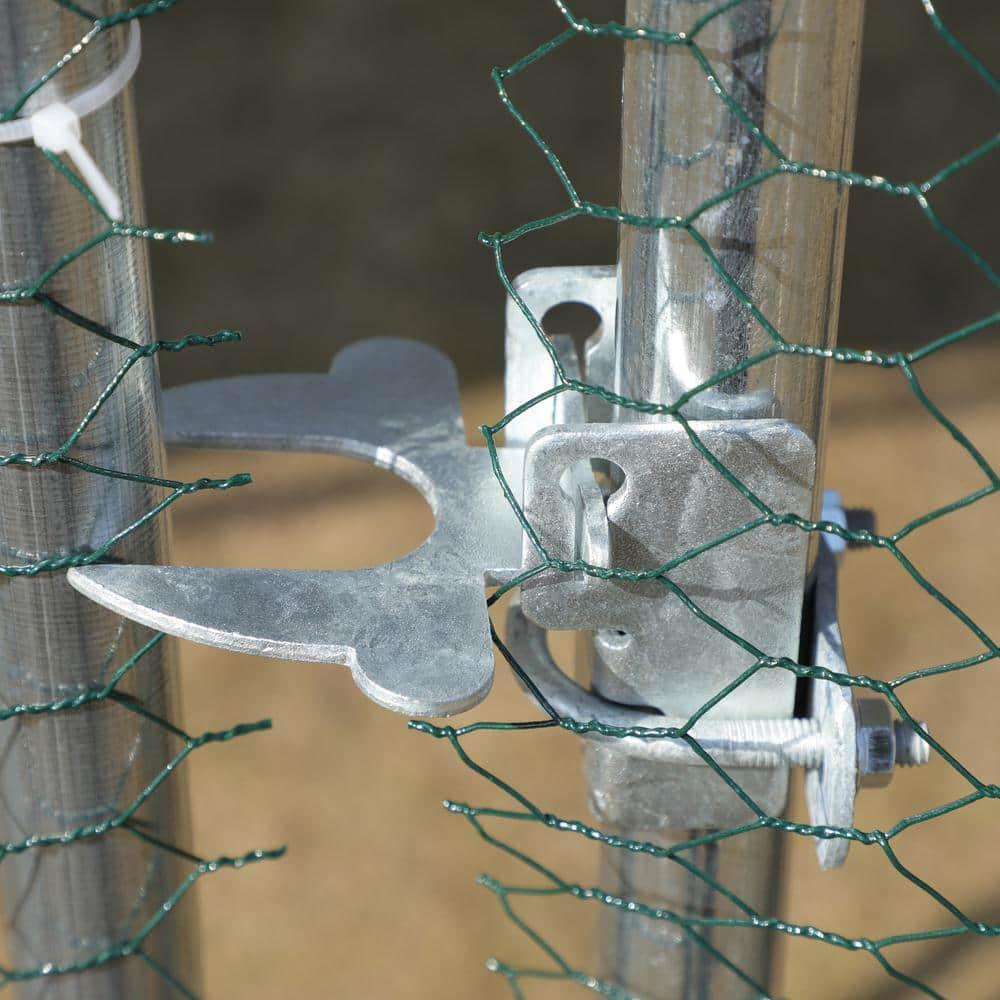 PawHut Galvanized Large Metal Chicken Coop Cage, 3 Room Walk-in Enclosure, Poultry Hen House with UV & Water Resistant Cover, 10' x 19.7' x 6.4'