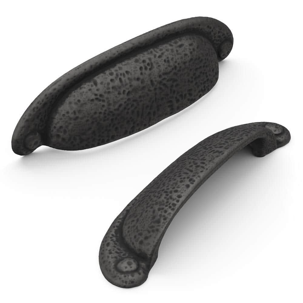 Refined Rustic Kitchen Cabinet Handles, Solid Core Drawer Pulls for Cabinet Doors, 3" & 3-3/4"(96mm)