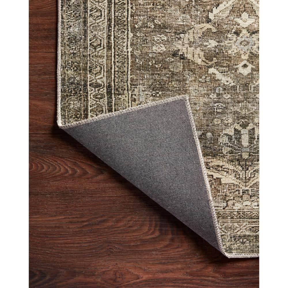 Layla Antique Moss Rectangular Polyester Area Rug