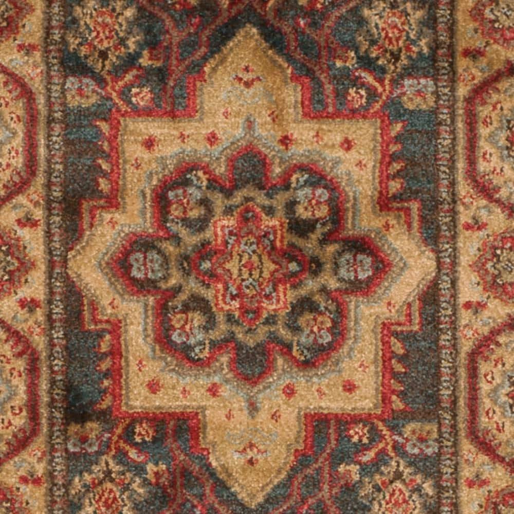 Mahal MAH656 Power Loomed Indoor Runner Rug - Navy/Natural - 2'2"x6' - Safavieh.