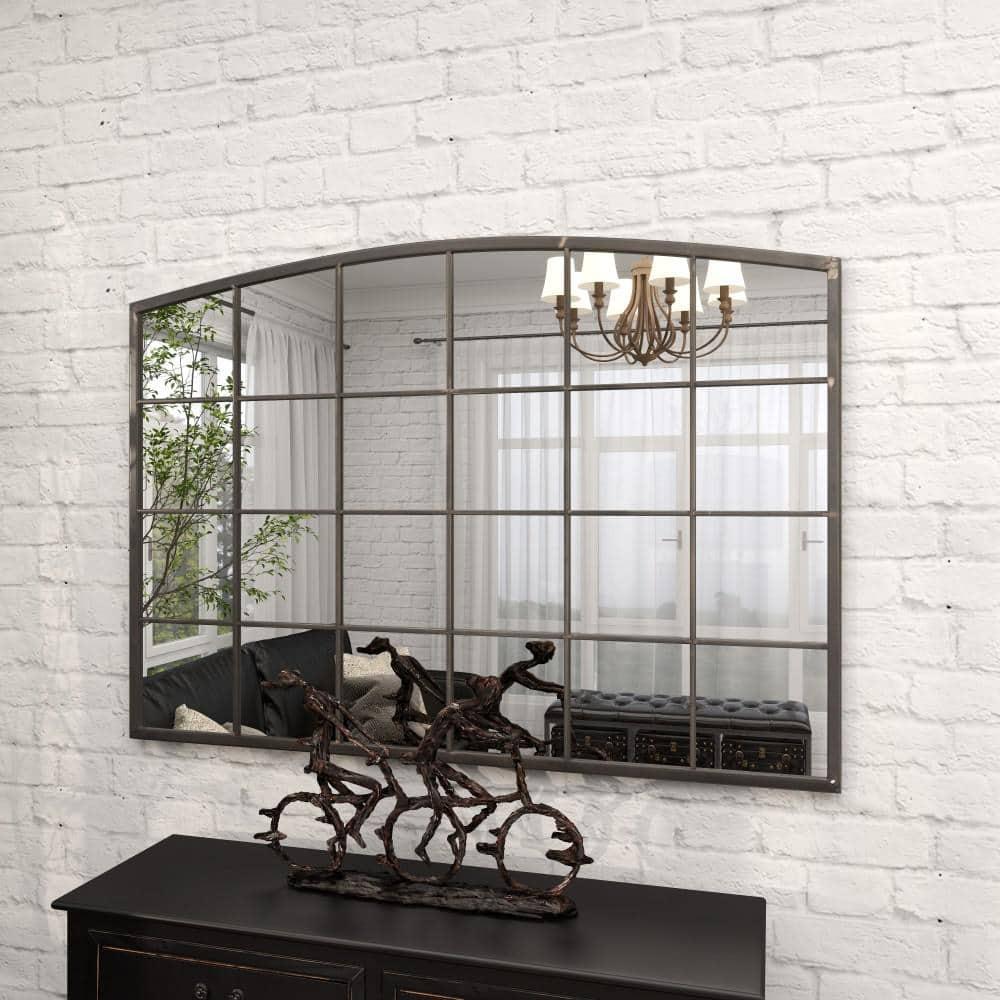 CosmoLiving by Cosmopolitan 3 Overlapping Round Gold Metal, Glamorous and Contemporary Wall Mirror, 27"W x 39"H